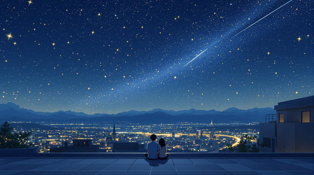 ai漫剧 - 天台上的星星 ai漫剧微电影 - 天台上的星星